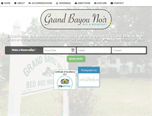 Tablet Screenshot of grandbayounoir.com